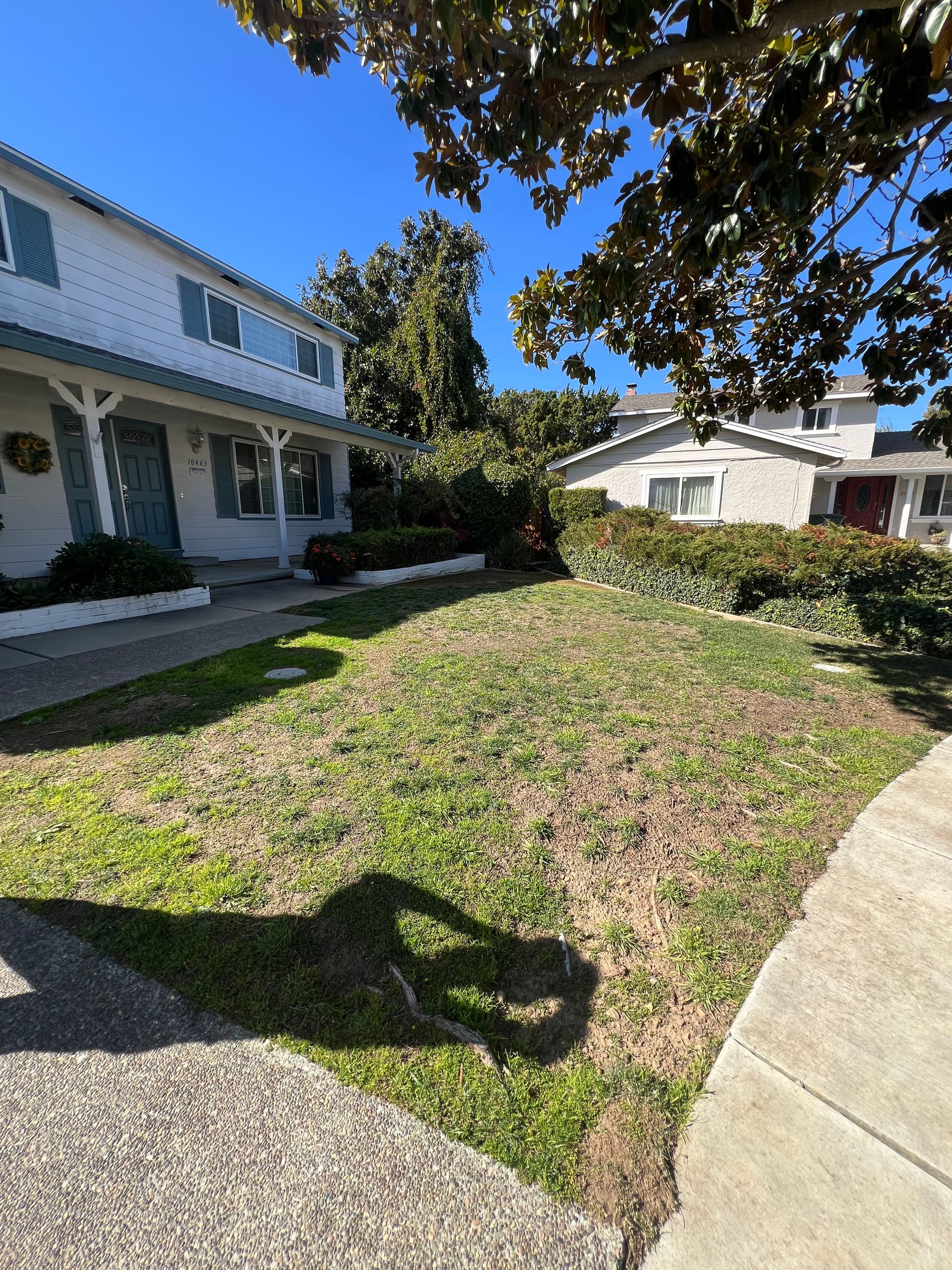 Dry Backyard Transformed with Artificial Turf image